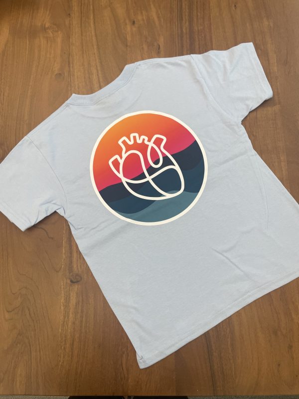 Colorful HW Icon Design back of shirt