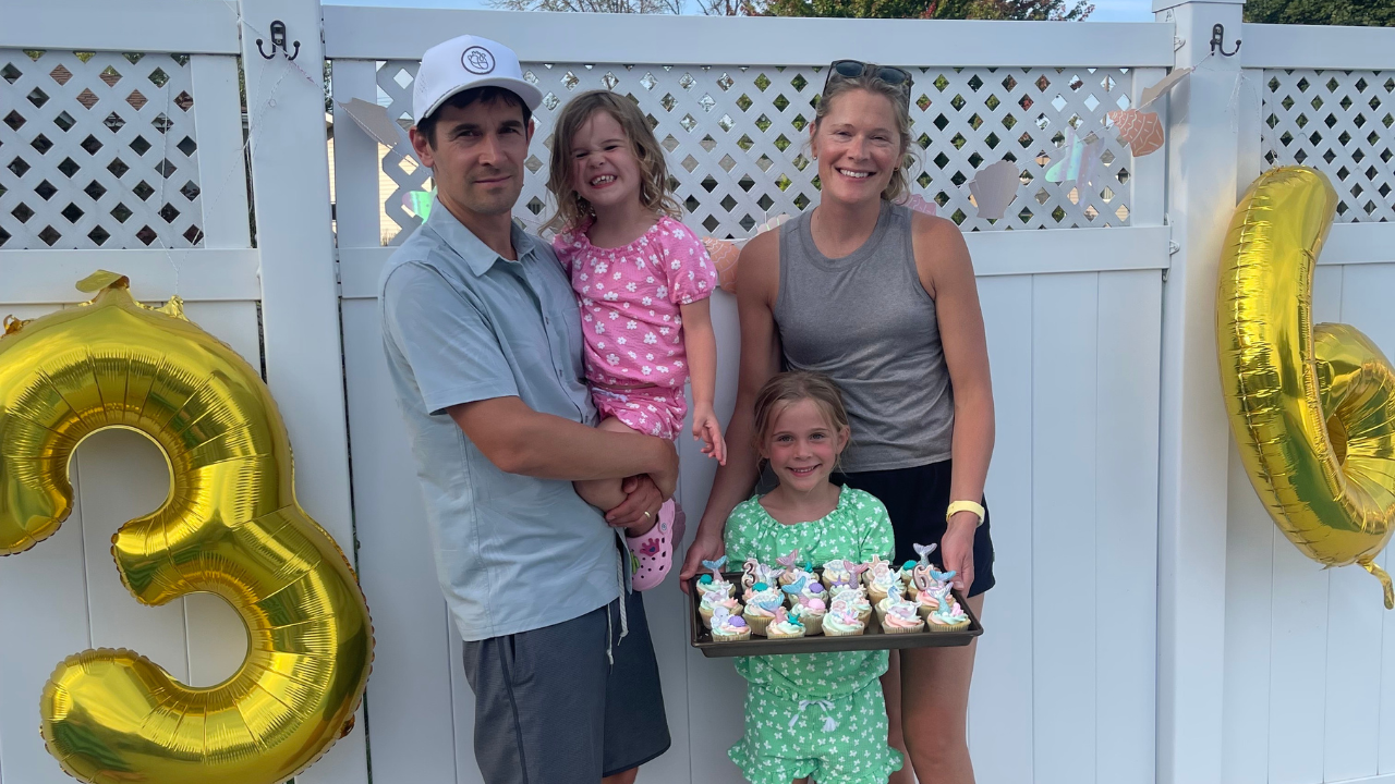TK's family celebrating birthdays