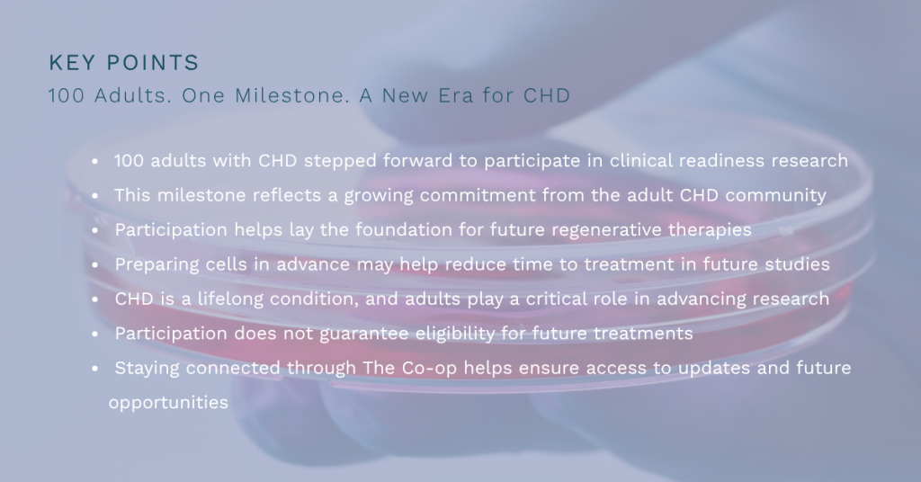 100 Adults. One Milestone. A New Era for CHD