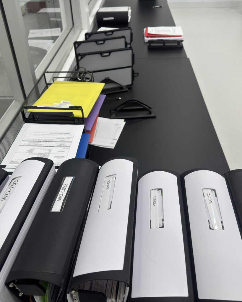 Paper and binders needed for HeartWorks manufacturing documentation